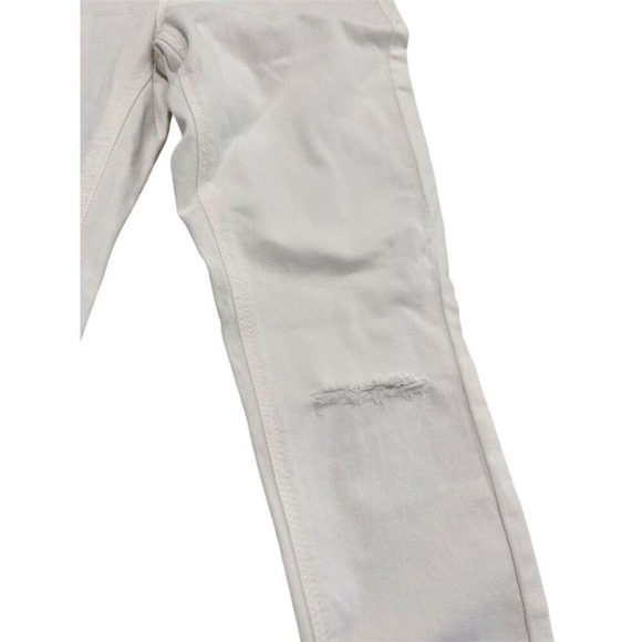 Old‎ Navy Womens Skinny Mid-Rise White Distressed Jeans Size 0 - Picture 3 of 7
